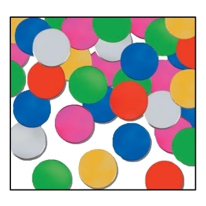 Club Pack of 12 Multi-Colored Fanci-Fetti Dot Celebration Confetti Bags 1 oz. - All