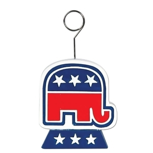 Pack of 6 Rebublican Political Party Photo or Balloon Holder Party Decorations 6 oz - All
