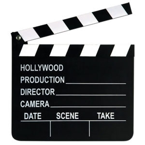 Club Pack of 12 Movie Set Clapboards with Chalk Hollywood Themed Party Decorations 8 - All