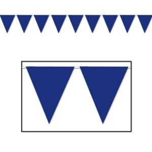 Club Pack of 12 Blue Outdoor Pennant Banner Hanging Party Decorations 12' - All