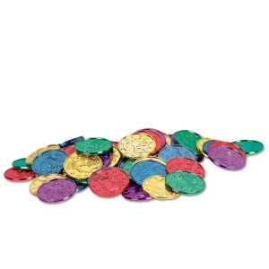 Club Pack of 1200 Multi-Colored Pirate Coin Party Favors 1.5'' - All