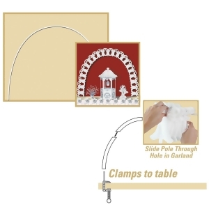 Pack of 6 Classic Wedding Reception Celebration Archway Party Decorations 11' - All