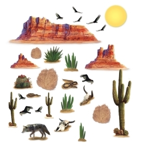 Club Pack of 348 Wild West Desert Party Wall Decorations 52 - All
