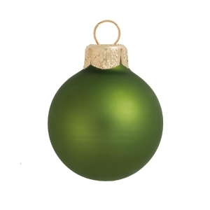Matte Lime Green Glass Ball Christmas Ornament 7 180mm - All
