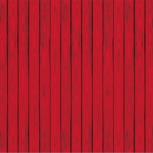 Pack of 6 Red Barn Siding Backdrop Wall Decorations 4' x 30' - All
