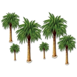Club Pack of 72 Insta-Theme Tropical Luau Palm Tree Photo Props 4' - All