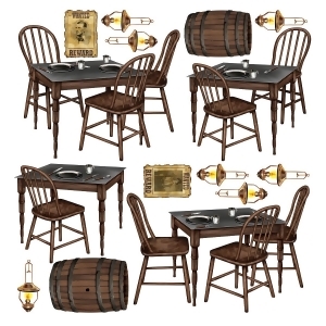 Club Pack of 180 Western Saloon Table Wall Decorations 39 - All