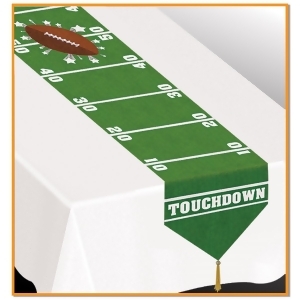 Club Pack of 12 Printed Game Day Football Disposable Banquet Party Table Runners 6' - All