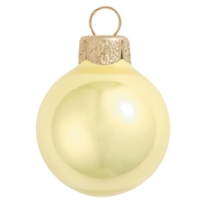 Pearl Soft Yellow Glass Ball Christmas Ornament 7 180mm - All
