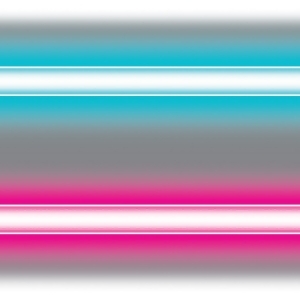 Pack of 6 Bright Blue and Pink 50's Inspired Neon Border Themed Party Wall Decorations 30' - All