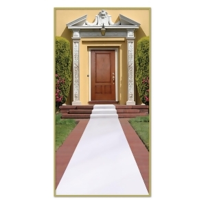 Pack of 6 Wedding Themed White Carpet Runner Party Decorations 15' - All