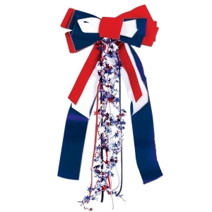 Club Pack of 12 Red White and Blue Patriot Pride Ribbon Party Decorations 27 - All