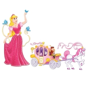 Club Pack of 24 Princess and Carriage Wall Decorations - All