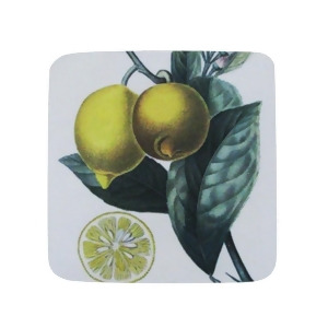 Pack of 8 Absorbent Antique Style Lemon Fruit Slice Cocktail Drink Coasters 4 - All