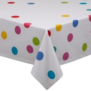 Vibrant Colorful Polka Dots Decorative Square Table Cloth 52 x 52 - All