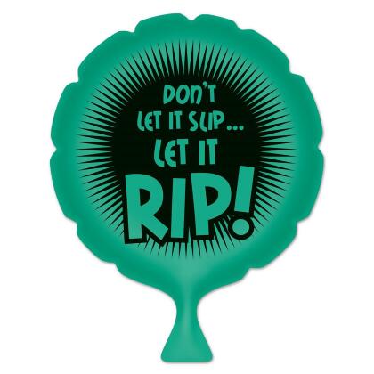 Pack of 6 Green "Don't Let It Slip" Whoopee Cushion April Fools Day