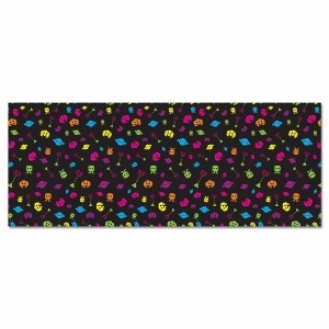 Pack of 6 80's Pixel Print Photo Backdrop Party Decorations 30' - All
