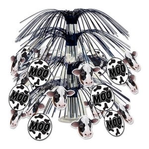 Pack of 6 Black and White Cow Cascade Centerpiece Party Decorations 18 - All