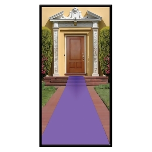 Pack of 6 Medieval Themed Purple Carpet Runner Party Decorations 15' - All