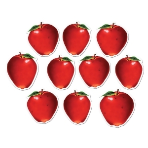 Club Pack of 240 Red Miniature Apple Cutout Autumn Harvest Party Decorations 4 - All