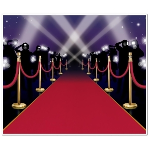 Pack of 6 Red Carpet and Paparazzi Mural Photo Backdrop Party Wall Decorations 6' - All
