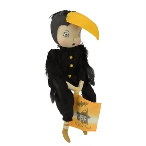 13 Gathered Traditions Trick or Treat Kids 'Piper' Crow Girl Decorative Halloween Figure - All