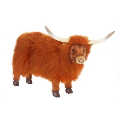 Set of 2 Lifelike Handcrafted Extra Soft Plush Yak Stuffed Animals 19.