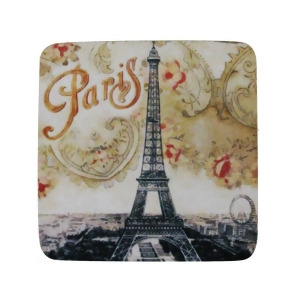 Pack of 8 Absorbent French Parisian Eiffel Tower Print Cocktail Drink Coasters 4 - All