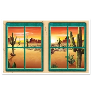 Pack of 6 Canyons and Cacti Desert Window View Party Theme Wall Decorations 62 - All
