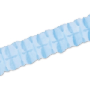 Pack of 12 Packaged Light Blue Tissue Leaf Garland Decorations 4.5 x 12' - All