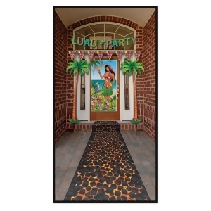 Pack of 6 Tropical Luau Themed Hot Coals Path Runner Party Decorations 10' - All