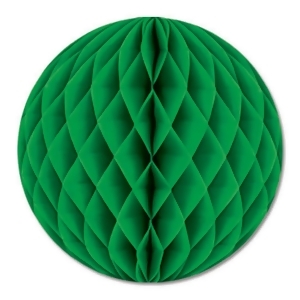 Club Pack of 24 Green Honeycomb Hanging Tissue Ball Decorations 12 - All