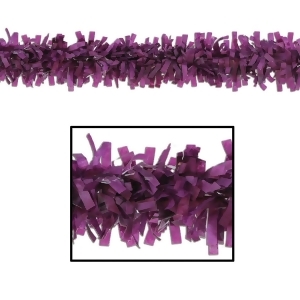 Club Pack of 12 Packaged Purple Tissue Festooning Decorations 25' - All