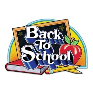 Club Pack of 12 Multi-Colored Back To School Sign Cutout Decorations 25 - All