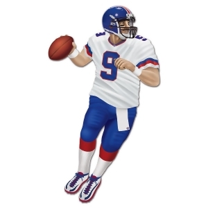 Club Pack of 12 Jointed Football Quarterback Cutout Decorations 69 - All