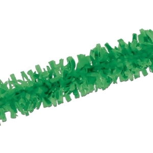 Club Pack of 12 Packaged Green Tissue Festooning Decorations 25' - All