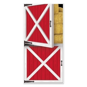 Club Pack of 12 Western Themed Barn Door Cover Party Decorations 5' - All