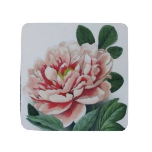 Pack of 8 Antique Style Botanical Pink Peony Print Cocktail Drink Coasters 4 - All