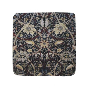 Pack of 8 Absorbent Midnight Cocoa Abstract Floral Print Cocktail Drink Coasters 4 - All