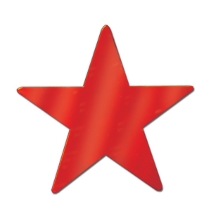 Club Pack of 72 Starry Night Themed Red Metallic Foil Star Cutout Party Decorations 5 - All