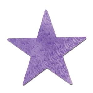 Club Pack of 72 Princess Themed Purple Embossed Foil Star Cutout Party Decorations 5 - All
