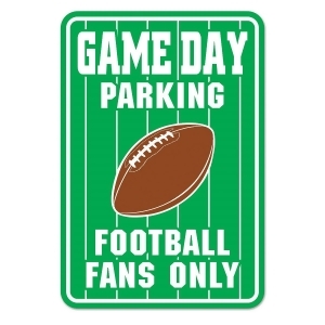 Club Pack of 24 Football Game Day Parking Sign Party Decorations 17.5 - All