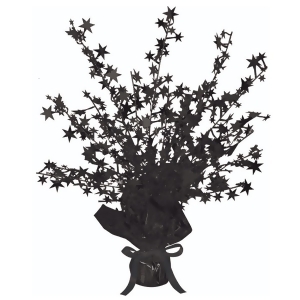Club Pack of 12 Black Star Gleam 'N Burst Centerpiece Party Decorations 15 - All