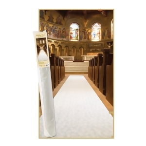 White Elite Collection Wedding Celebration Aisle Runner Party Decorations 100' - All