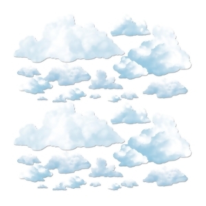 Club Pack of 288 Fluffy Cloud Wall Decorations 65 - All
