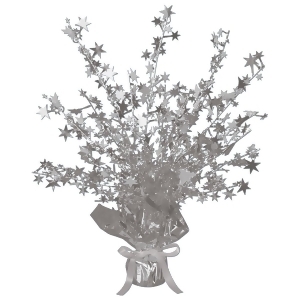Club Pack of 12 Silver Star Gleam 'N Burst Centerpiece Party Decorations 15 - All