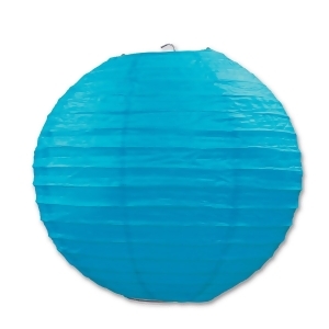 Club Pack of 18 Festive Bright Teal Hanging Paper Lanterns 9.5 - All