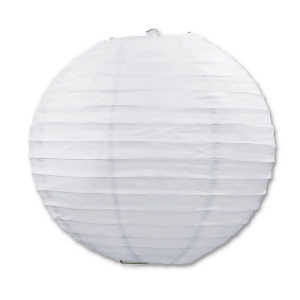 Club Pack of 18 Round White Hanging Paper Lanterns 9.5 - All
