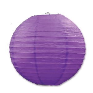 Club Pack of 18 Round Bright Purple Hanging Paper Lanterns 9.5 - All