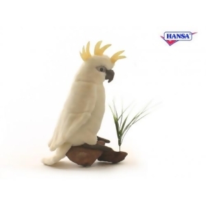 Set of 3 Lifelike Handcrafted Extra Soft Plush White Cockatoo Bird Stuffed Animals 8.75 - All